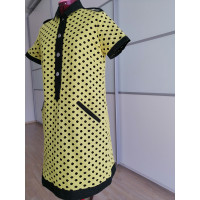 Jc De Castelbajac Kleid aus Baumwolle in Gelb