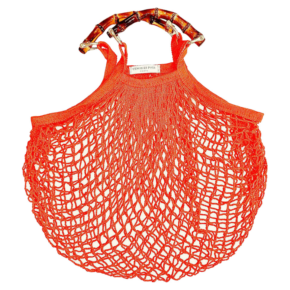 Utmon Es Pour Paris Handtasche aus Baumwolle in Orange