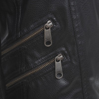 Strenesse Blue Biker jacket in black