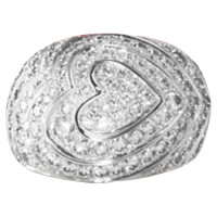 Cartier White gold ring with diamonds