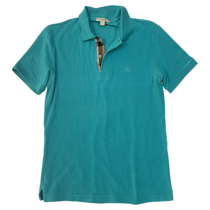 Burberry Top Cotton in Turquoise