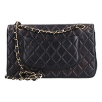 Chanel Timeless Classic Leer in Zwart