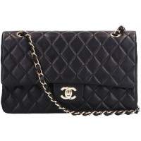 Chanel Timeless Classic Leer in Zwart