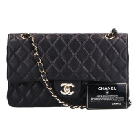 Chanel Timeless Classic Leer in Zwart