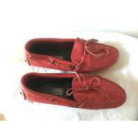 Car Shoe Slipper/Ballerinas aus Leder in Rot