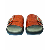 Dries Van Noten Sandals Leather in Orange