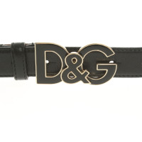 D&G Gürtel aus Leder in Schwarz