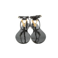 Versace Sandals Patent leather in Black