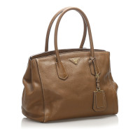 Prada Shoulder bag Leather in Brown