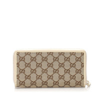 Gucci Tasje/Portemonnee Canvas in Beige