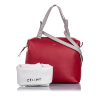 Céline Soft Cube aus Leder in Rot