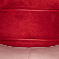 Céline Soft Cube aus Leder in Rot