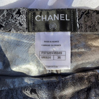 Chanel Shorts aus Seide in Silbern