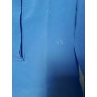 Victoria Beckham Top en Soie en Bleu