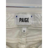 Paige Jeans Pantaloncini in Cotone in Bianco