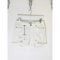 Paige Jeans Pantaloncini in Cotone in Bianco