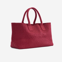 Bottega Veneta Medium Cabat  Bag 40 Leather in Red