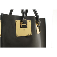 Sophie Hulme Tote Bag aus Leder in Schwarz