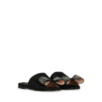 Rochas Sandals Silk in Black