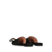 Rochas Sandals Silk in Black