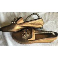Giuseppe Zanotti Slippers/Ballerinas Leather in Ochre
