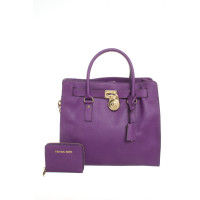 Michael Kors Handbag Leather in Violet