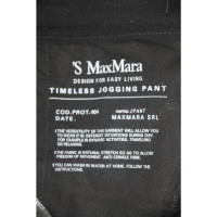 S Max Mara Trousers Viscose in Black