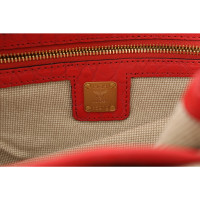 Mcm Handtasche aus Leder in Rot