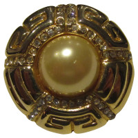 Givenchy Brooch with rhinestones / pearls
