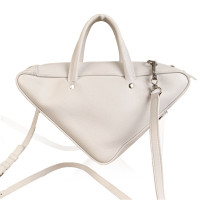 Balenciaga Triangle Duffle Bag Leather in White