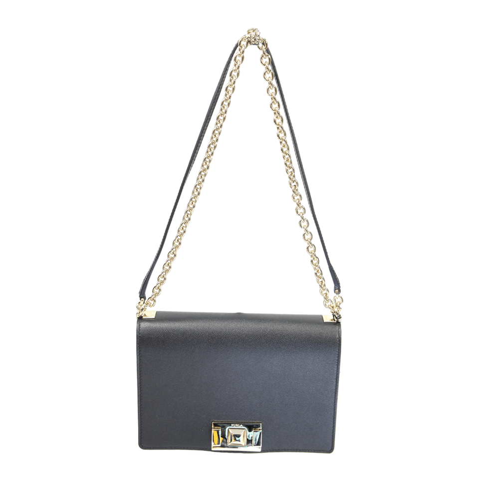 Furla Mimi Mini Crossbody aus Leder in Schwarz