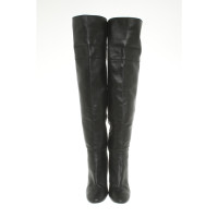Topshop Boots Leather in Black