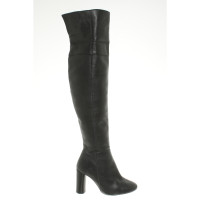 Topshop Boots Leather in Black