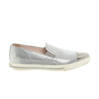 Miu Miu Slippers/Ballerinas Patent leather in Grey