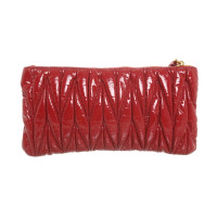Miu Miu Clutch Bag Patent leather in Red