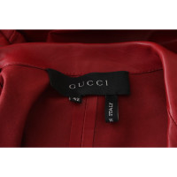 Gucci Veste/Manteau en Cuir en Rouge