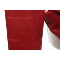 Gucci Jacke/Mantel aus Leder in Rot