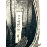 Manolo Blahnik Chaussures à lacets en Daim en Noir