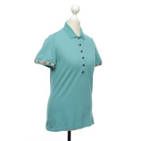 Burberry Top Cotton in Turquoise