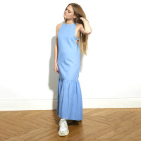 Louis Vuitton Kleid aus Baumwolle in Blau
