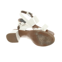 Marni Sandals Patent leather in White