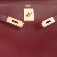 Hermès Kelly Bag 28 aus Leder in Bordeaux