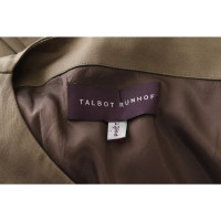 Talbot Runhof Robe en Coton en Olive