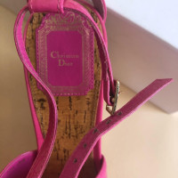 Dior Wedges aus Lackleder in Fuchsia