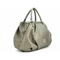 Mcm Handbag Leather in Khaki