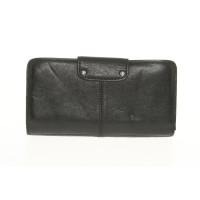 Coach Täschchen/Portemonnaie aus Leder in Schwarz