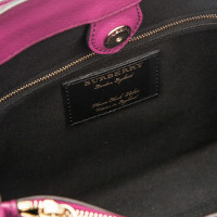 Burberry The Banner in Pelle in Rosa