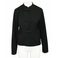 Issey Miyake Giacca/Cappotto in Lana in Nero