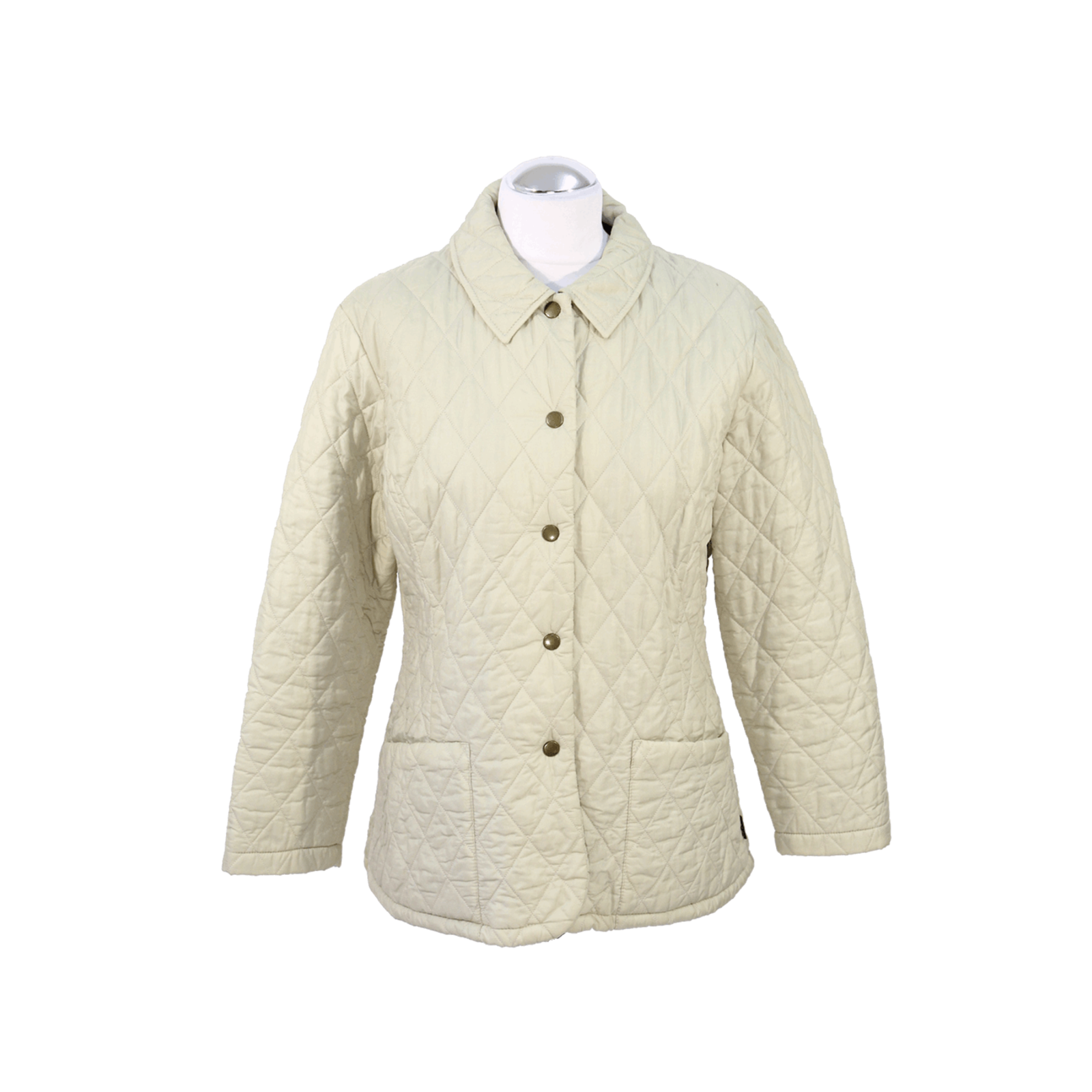 Barbour Jacket/Coat in Cream - Second Hand Barbour Jacket/Coat in Cream buy  used for 99€ (4550200)