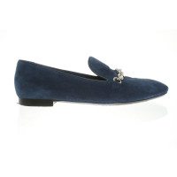 Louis Vuitton Slippers/Ballerinas Suede in Blue